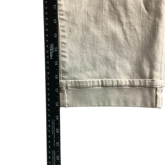 NYDJ Jeans Marilyn Straight Cut Cropped Cream Size 12P LIFTxTUCK Technology - Picture 6 of 10